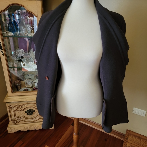 GIORGIO ARMANI WOOL/CASHMERE DOUBLE-BREAST BLAZER - Picture 14 of 16